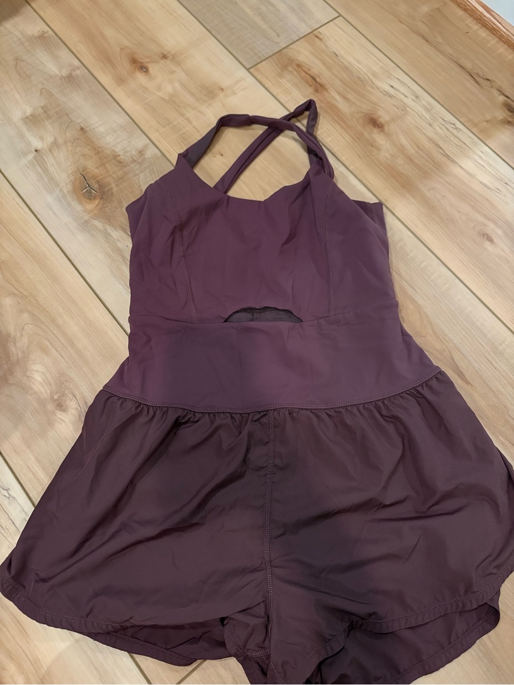 Free People Plum Halter Romper